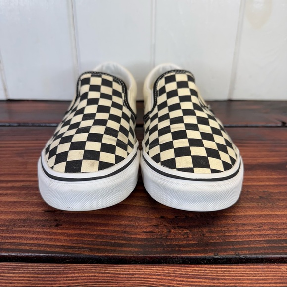 Vans Classic Slip-On Checkerboard Black White Women’s 8.5 / Men’s 7 - Picture 2 of 8